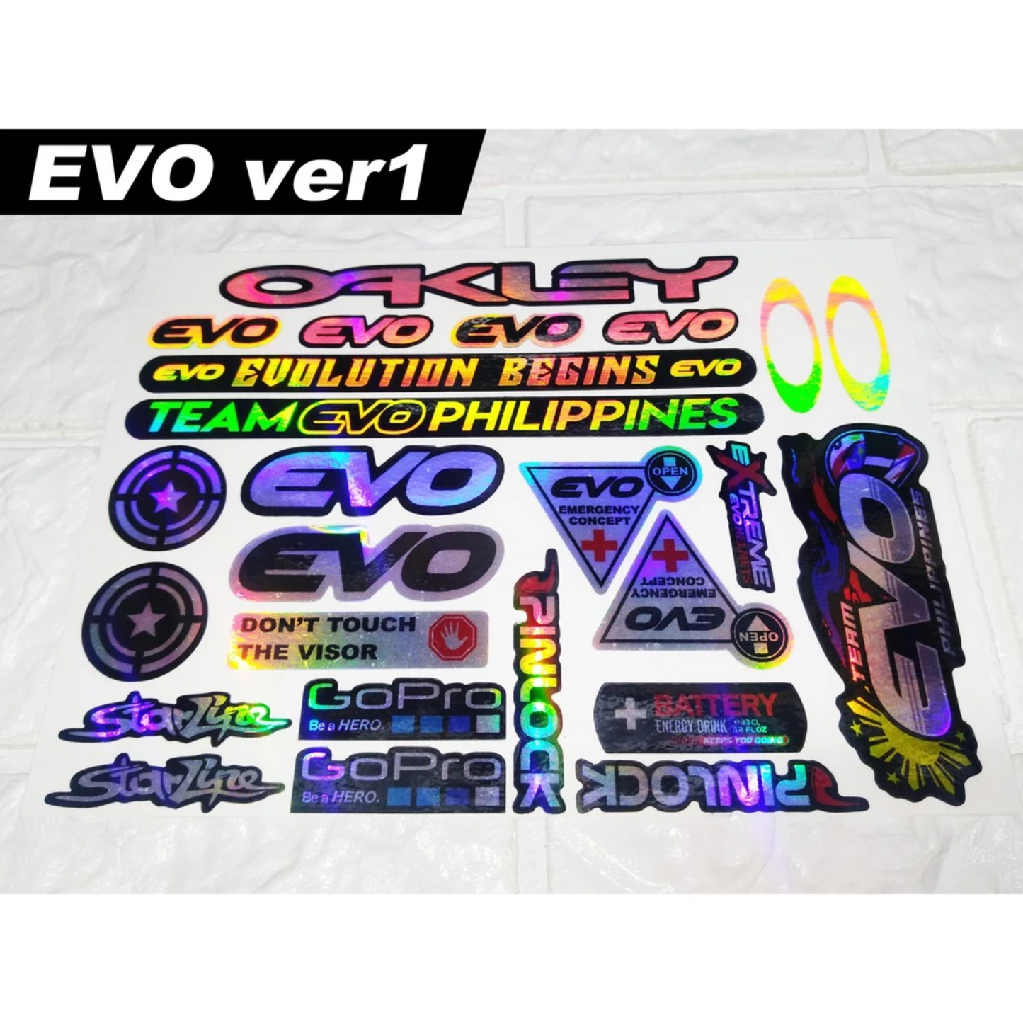 【HOLOGRAM】HELMET VISOR STICKERS【HOLOGRAPHIC】