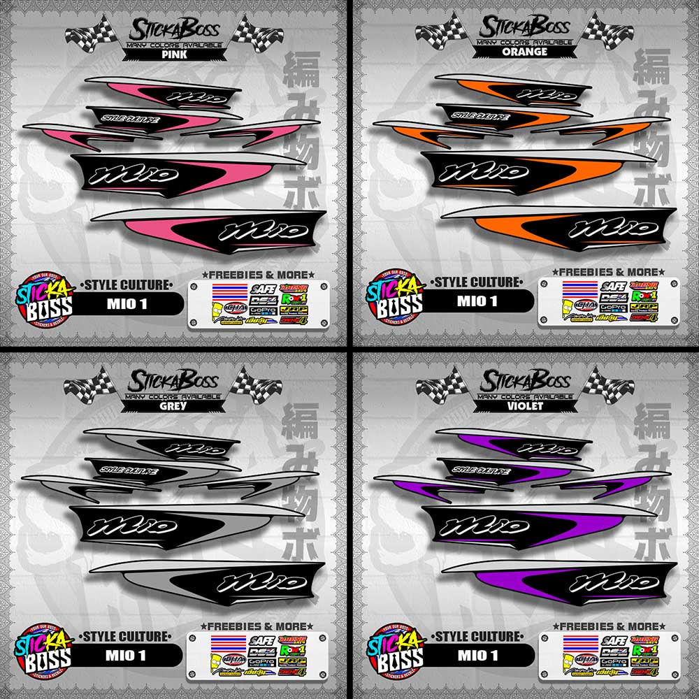 MIO 1 STOCK DECALS ( STYLE CULTURE )【WITH FREEBIES】