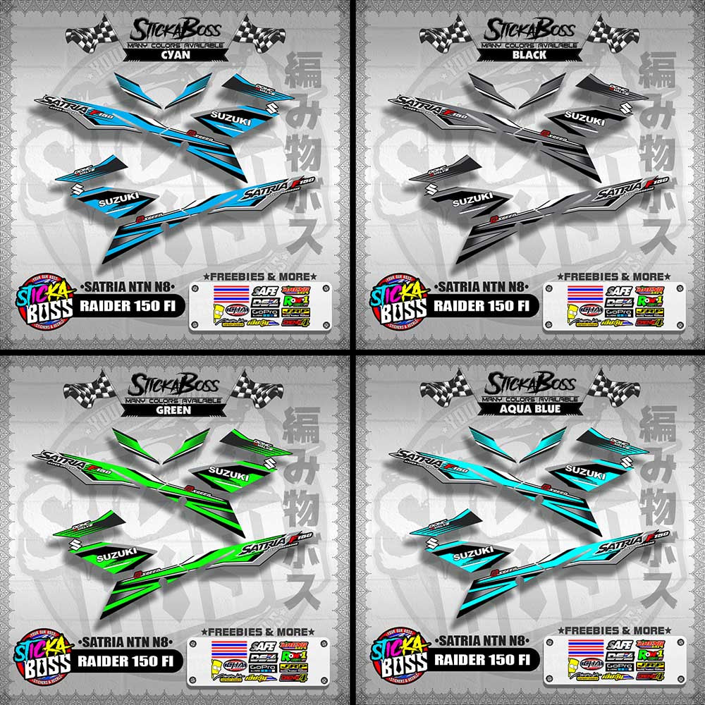 RAIDER 150 FI DECALS ( SATRIA NTN N8 )【WITH FREEBIES】