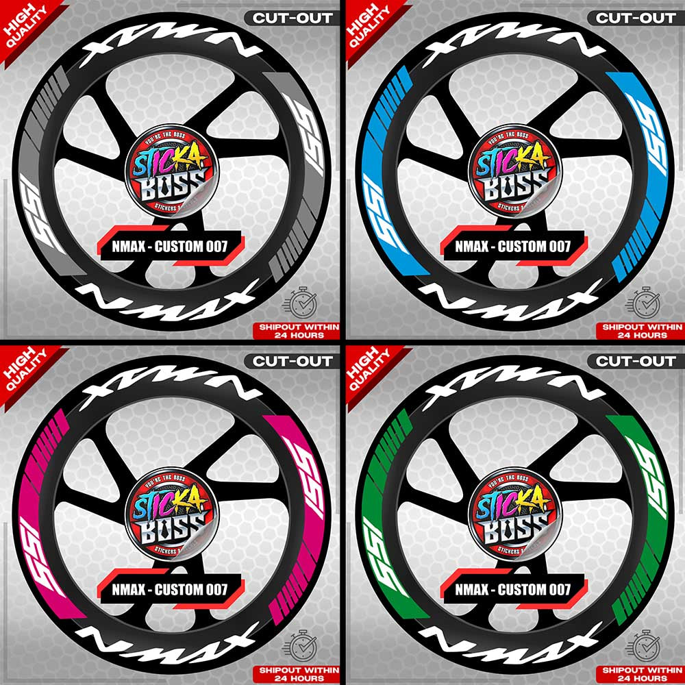 NMAX 155 MAG STICKER SET ( 2 MAGS ) - CUSTOM 007 | VINYL WATERPROOF CUT-OUT DECALS