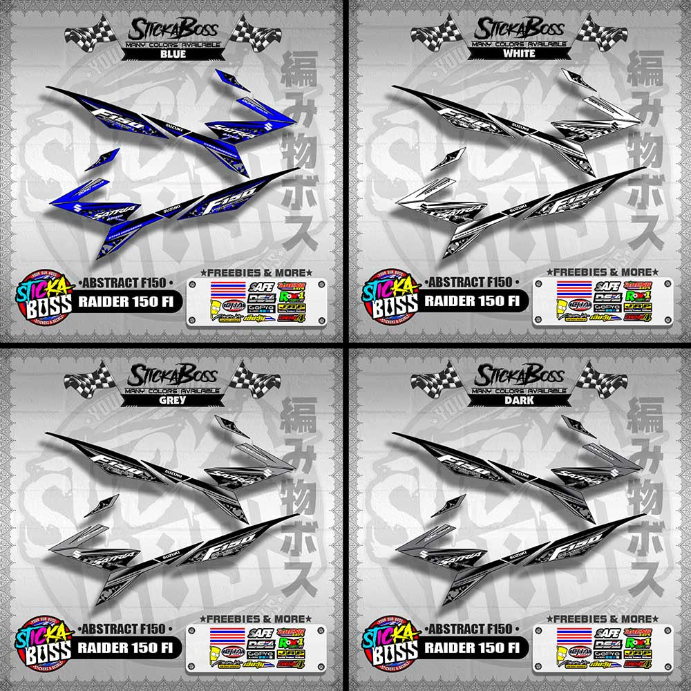RAIDER 150 FI DECALS ( ABSTRACT F150 )【WITH FREEBIES】