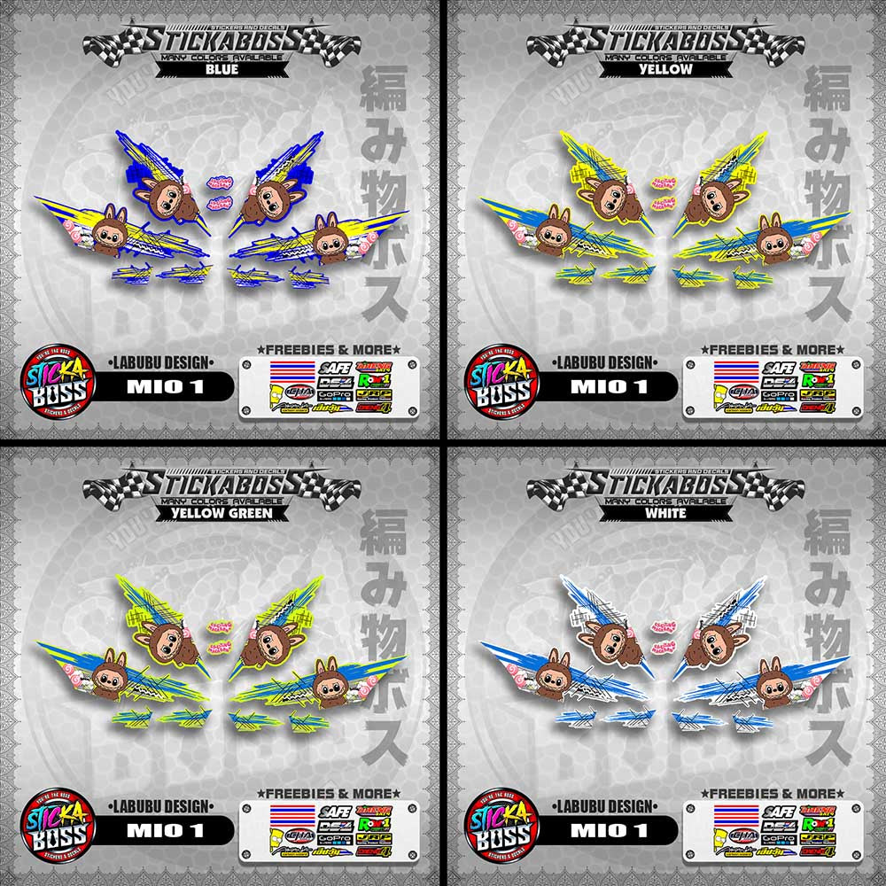 MIO 1 STICKER DECALS ( LABUBU DESIGN )【WITH FREEBIES】