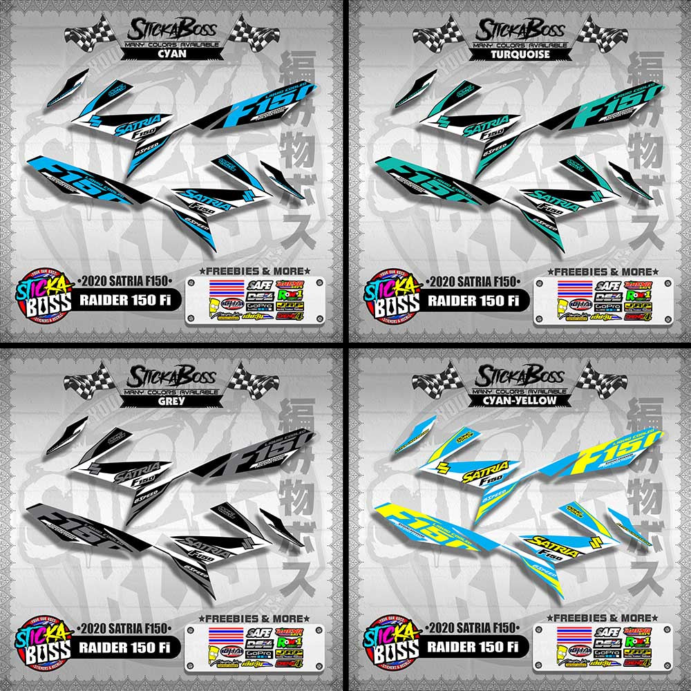 RAIDER 150 Fi DECALS ( 2020 SATRIA F150 )【WITH FREEBIES】