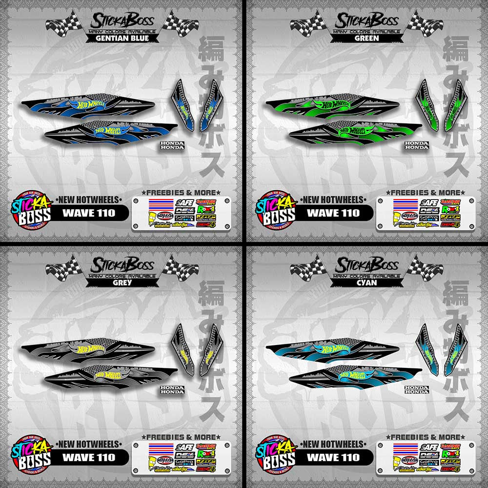 WAVE 110 DECALS ( NEW HOTWHEELS)【WITH FREEBIES】