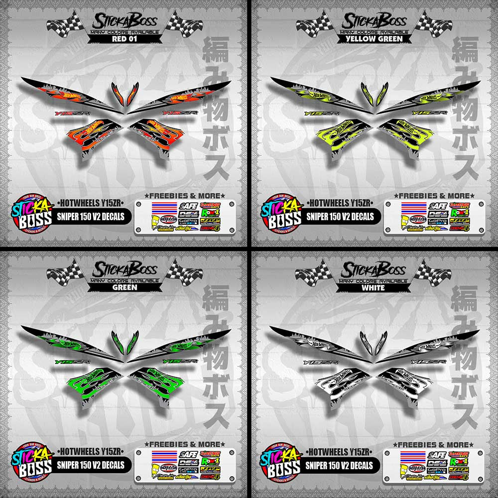 SNIPER 150 V2 DECALS ( HOTWHEELS Y15ZR )【WITH FREEBIES】