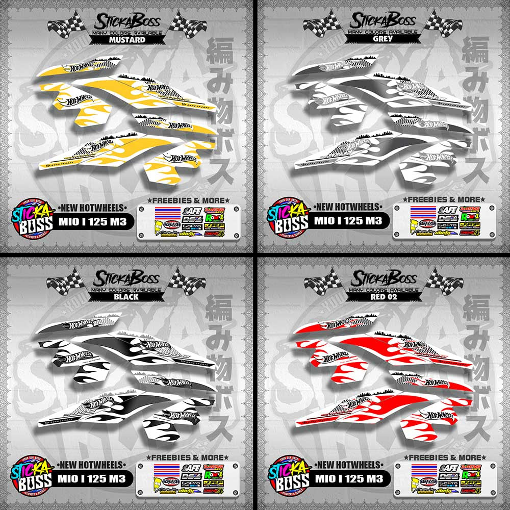 MIO I 125 M3 DECALS ( NEW HOTWHEELS )【WITH FREEBIES】