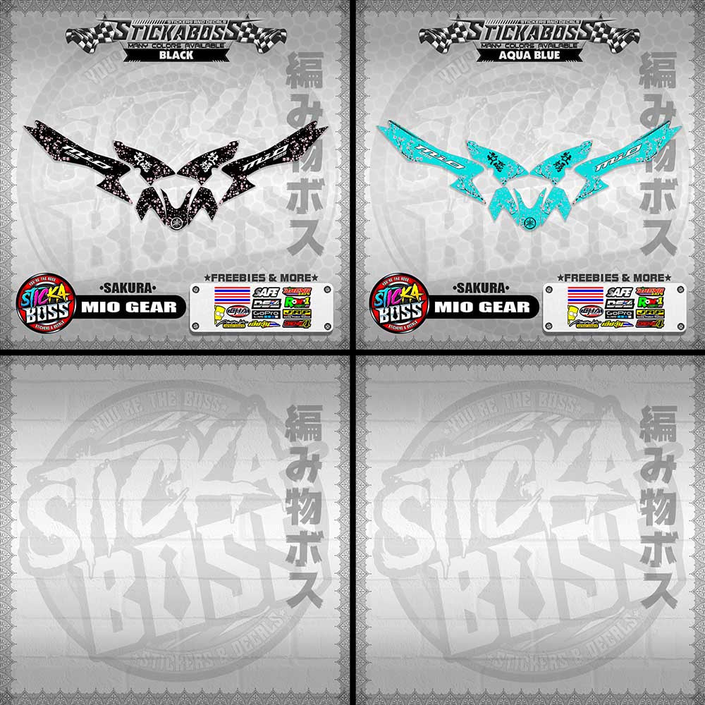 MIO GEAR STICKER DECALS ( SAKURA )【WITH FREEBIES】