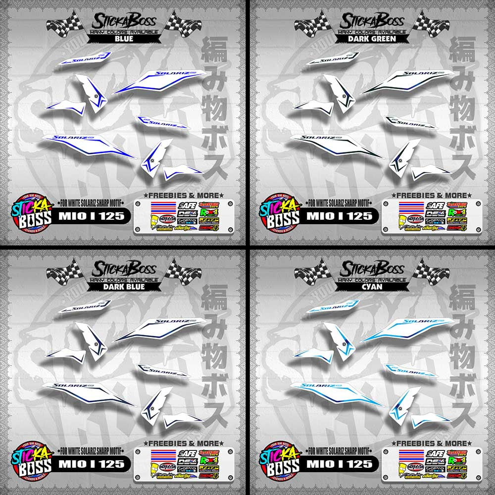 MIO I 125 MALAYSIAN DECALS ( FOR WHITE SOLARIZ SHARP MOTIF )【WITH FREEBIES】