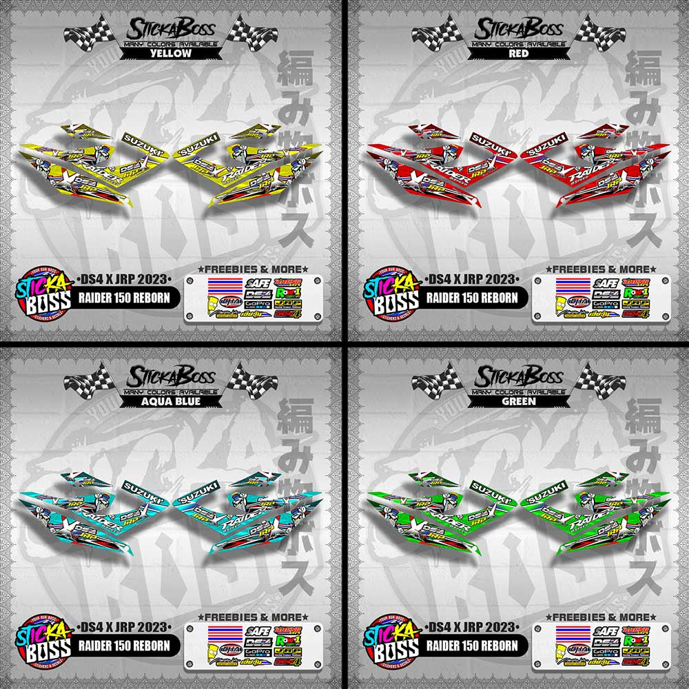 RAIDER 150 REBORN DECALS ( DS4 X JRP 2023 )【WITH FREEBIES】
