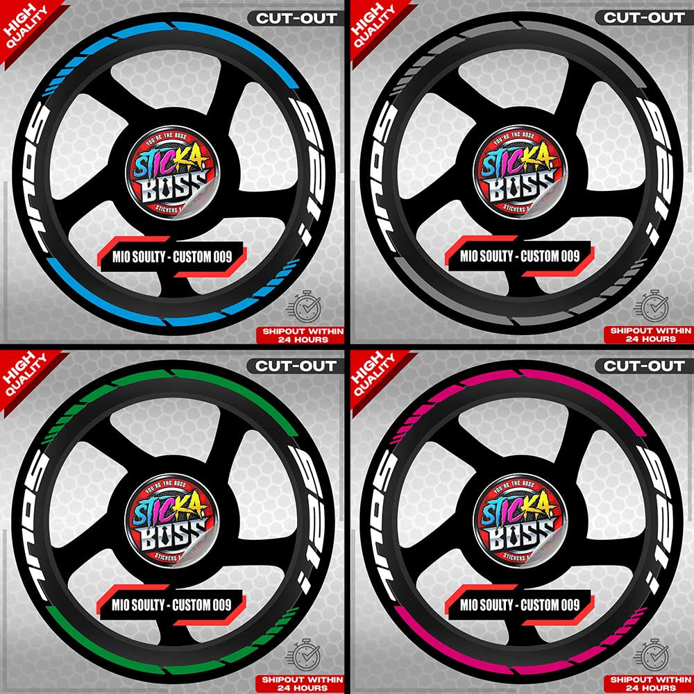 MIO SOULTY I MAG STICKER SET ( 2 MAGS ) - CUSTOM 009 | VINYL WATERPROOF CUT-OUT DECALS