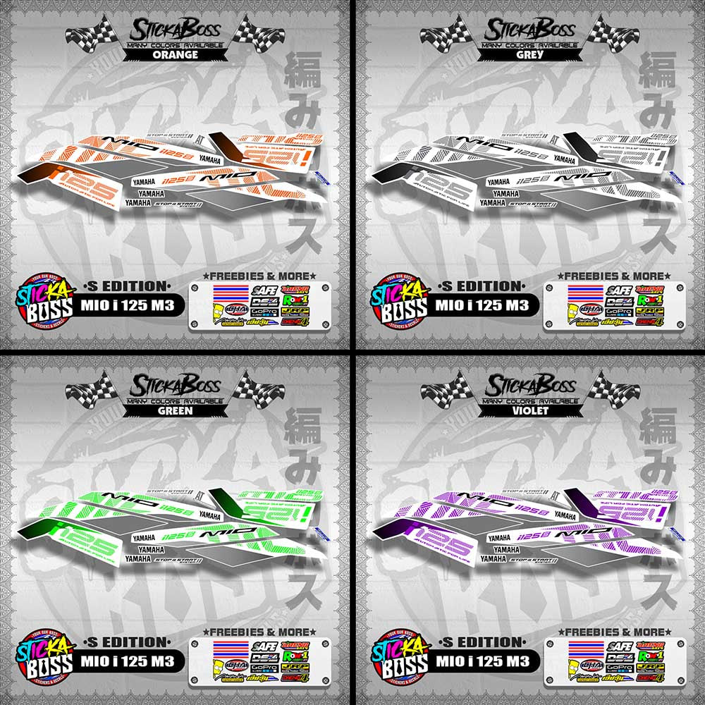 MIO i 125 M3 DECALS ( S EDITION )【WITH FREEBIES】
