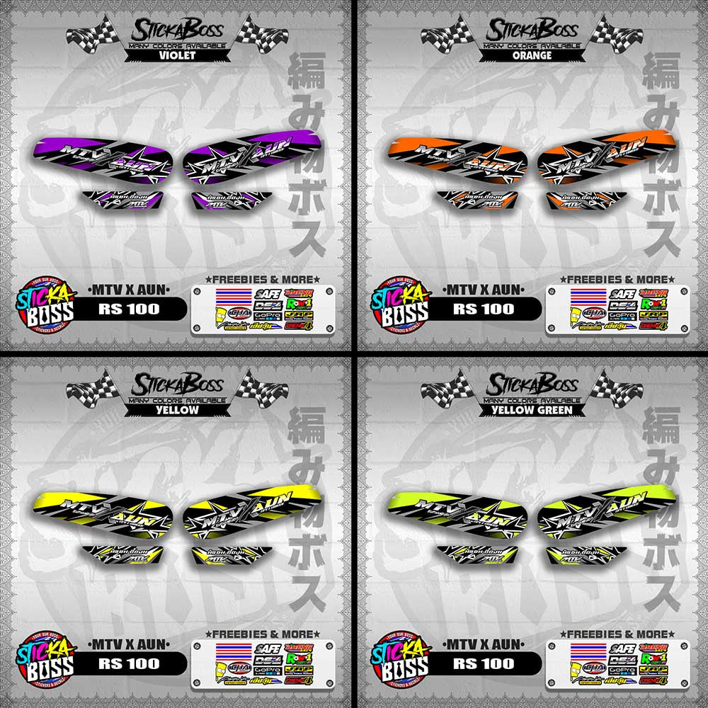RS 100 DECALS ( MTV X AUN )【WITH FREEBIES】