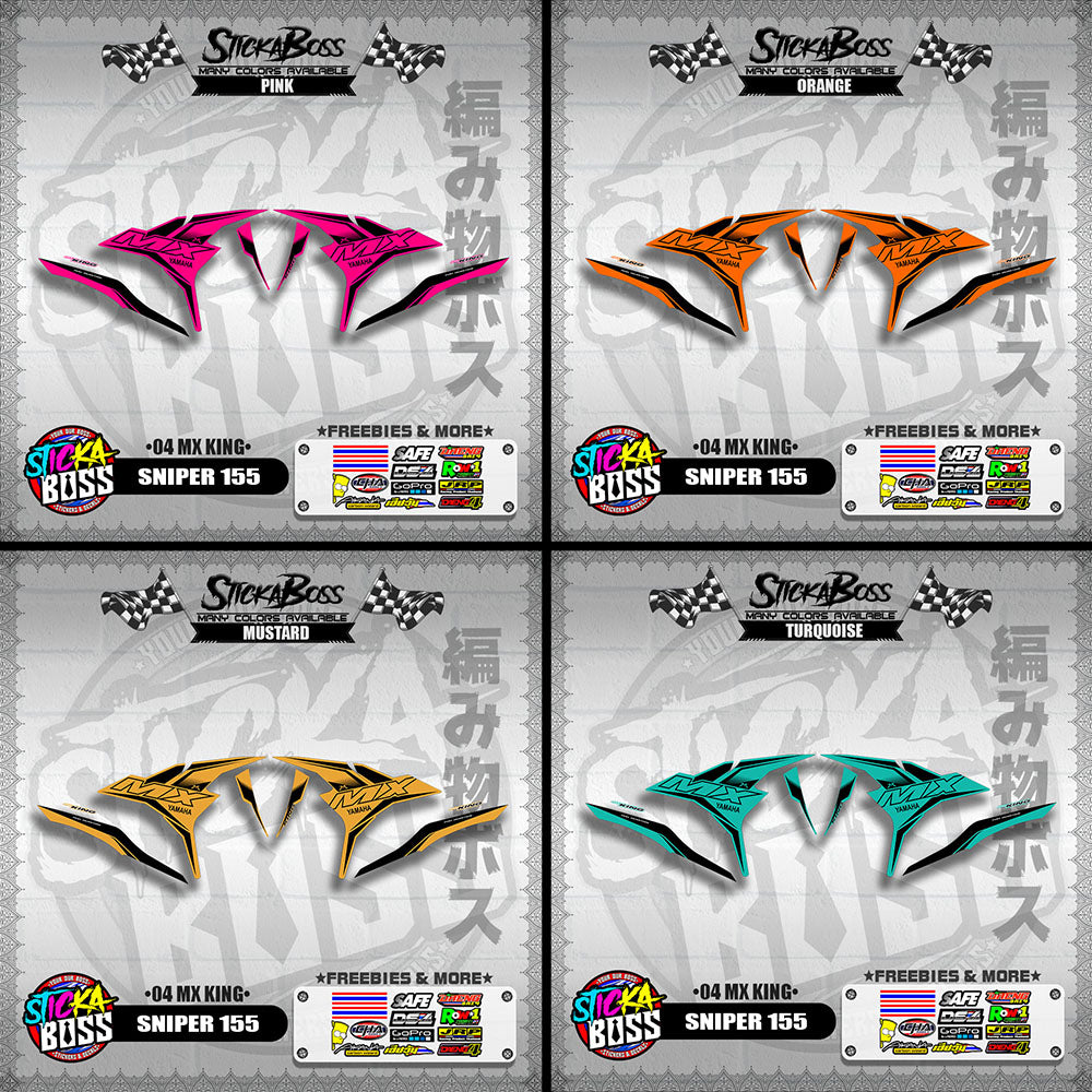 SNIPER 155 DECALS ( 04 MX KING )【WITH FREEBIES】