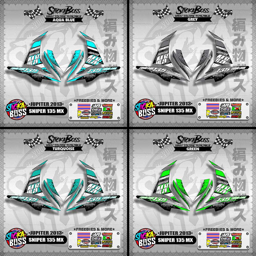 SNIPER 135 MX DECALS ( JUPITER 2013 )【WITH FREEBIES】