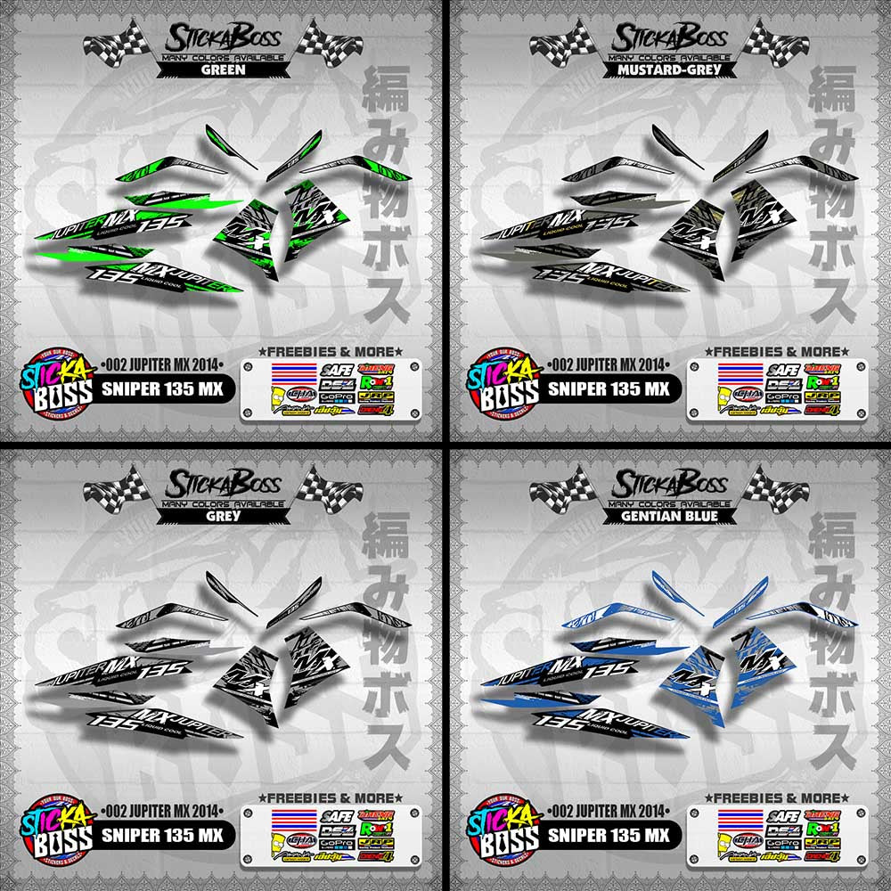 SNIPER 135 MX DECALS ( 002 JUPITER MX 2014 )【WITH FREEBIES】