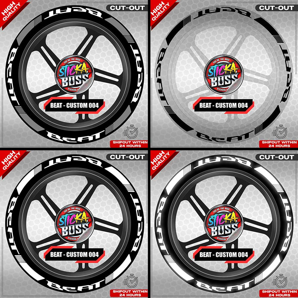 BEAT MAG STICKER SET ( 2 MAGS ) - CUSTOM 004 | VINYL WATERPROOF CUT-OUT DECALS