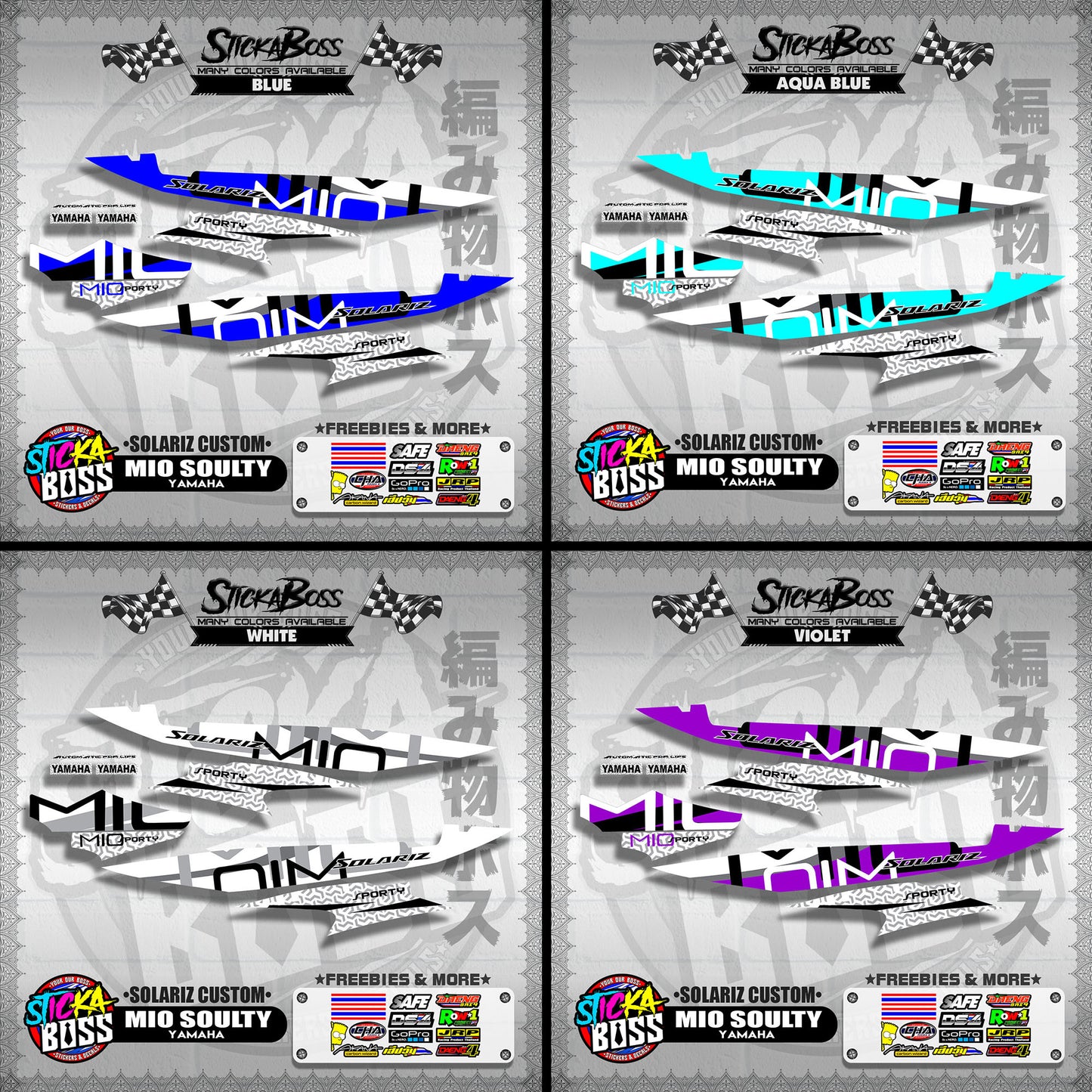 MIO SOULTY DECALS ( SOLARIZ CUSTOM )【WITH FREEBIES】