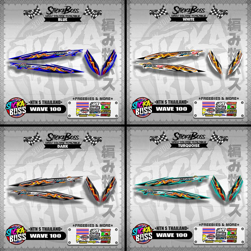 WAVE 100 DECALS ( NTN S THAILAND )【WITH FREEBIES】