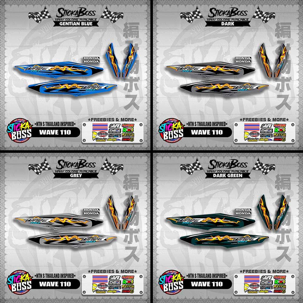 WAVE 110 DECALS ( NTN S THAILAND INSPIRED)【WITH FREEBIES】
