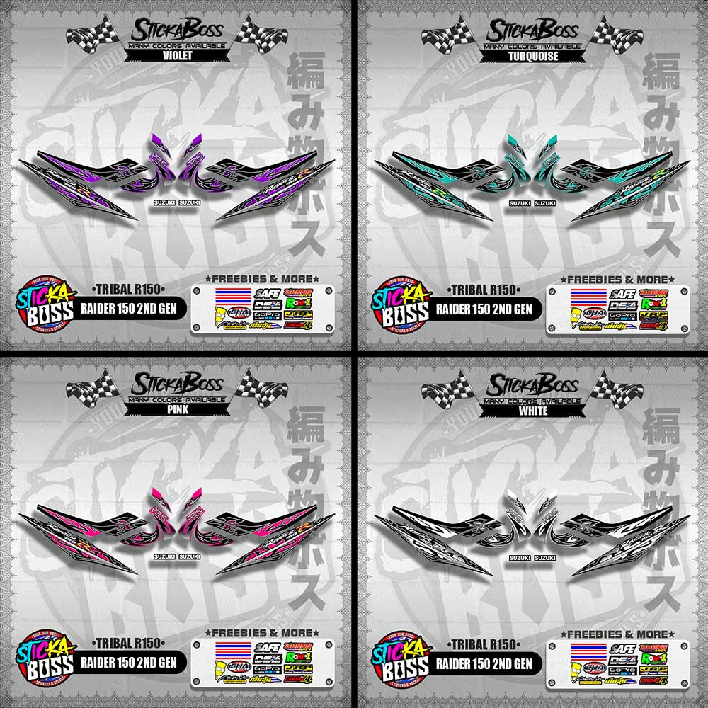 RAIDER 150 2ND GEN DECALS ( TRIBAL R150 )【WITH FREEBIES】