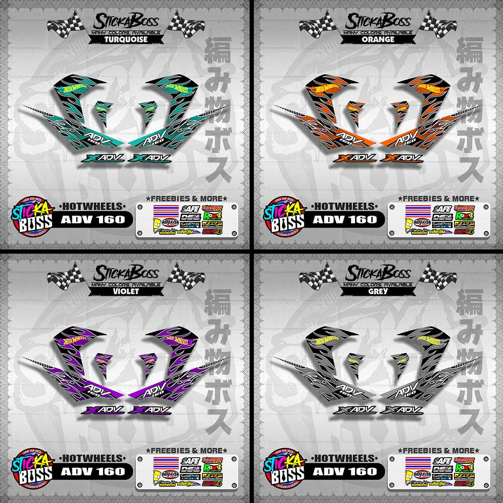 ADV 160 DECALS ( HOTWHEELS )【WITH FREEBIES】