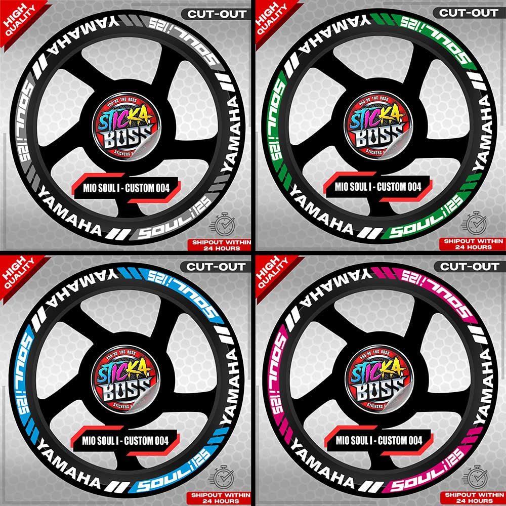 MIO SOUL I MAG STICKER SET ( 2 MAGS ) - CUSTOM 004 | VINYL WATERPROOF CUT-OUT DECALS