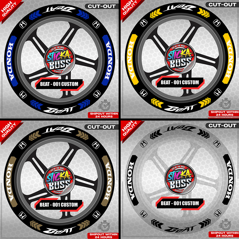 BEAT MAG STICKER SET ( 2 MAGS ) - 001 CUSTOM | VINYL WATERPROOF CUT-OUT DECALS