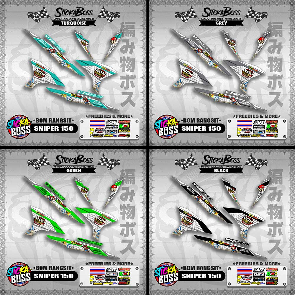 SNIPER 150 INDO DECALS ( BOM RANGSIT )【WITH FREEBIES】