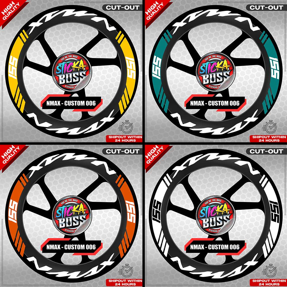 NMAX 155 MAG STICKER SET ( 2 MAGS ) - CUSTOM 006 | VINYL WATERPROOF CUT-OUT DECALS
