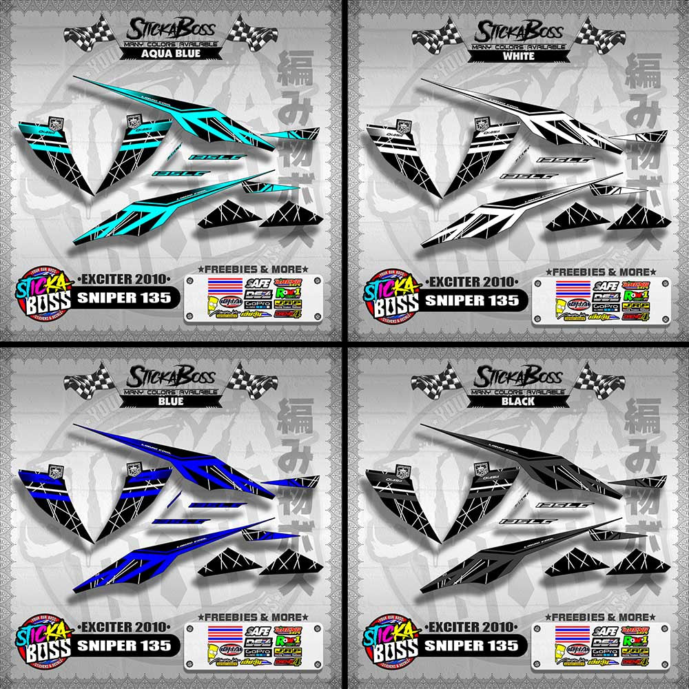 SNIPER 135 DECALS ( EXCITER 2010 )【WITH FREEBIES】