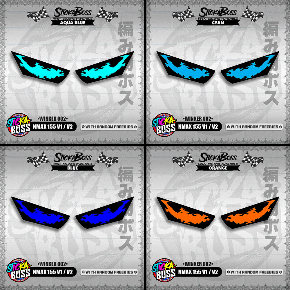 NMAX 155 V1 / V2 (WINKER 002) TRANSPARENT【WITH FREEBIES】