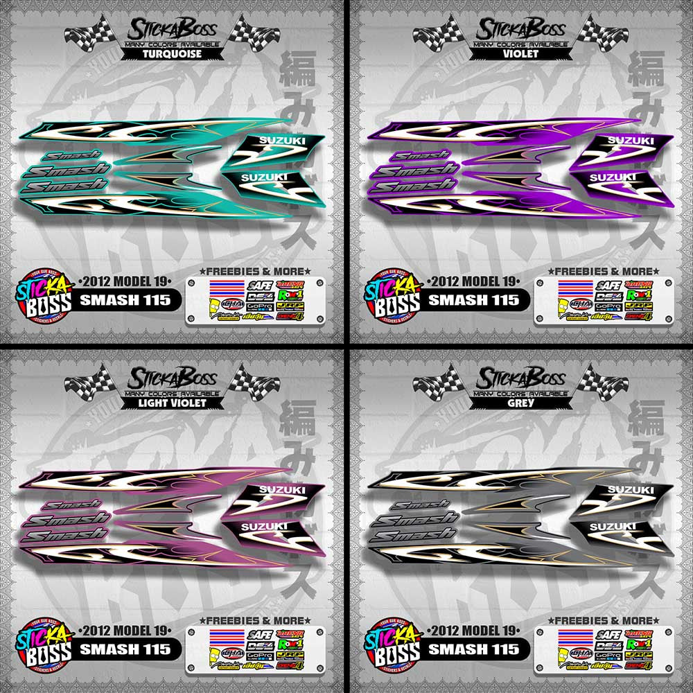 SMASH 115 DECALS ( 2012 MODEL 19 )【WITH FREEBIES】