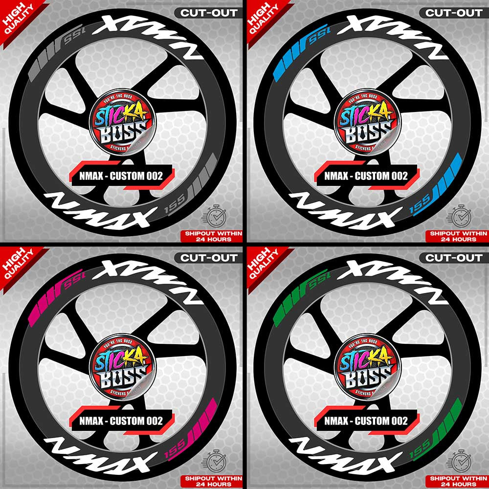 NMAX 155 MAG STICKER SET ( 2 MAGS ) - CUSTOM 002 | VINYL WATERPROOF CUT-OUT DECALS
