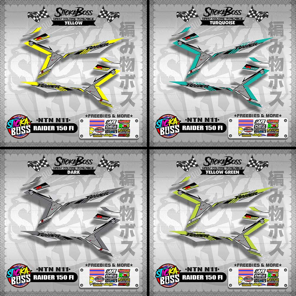 RAIDER 150 FI DECALS ( NTN N11 )【WITH FREEBIES】