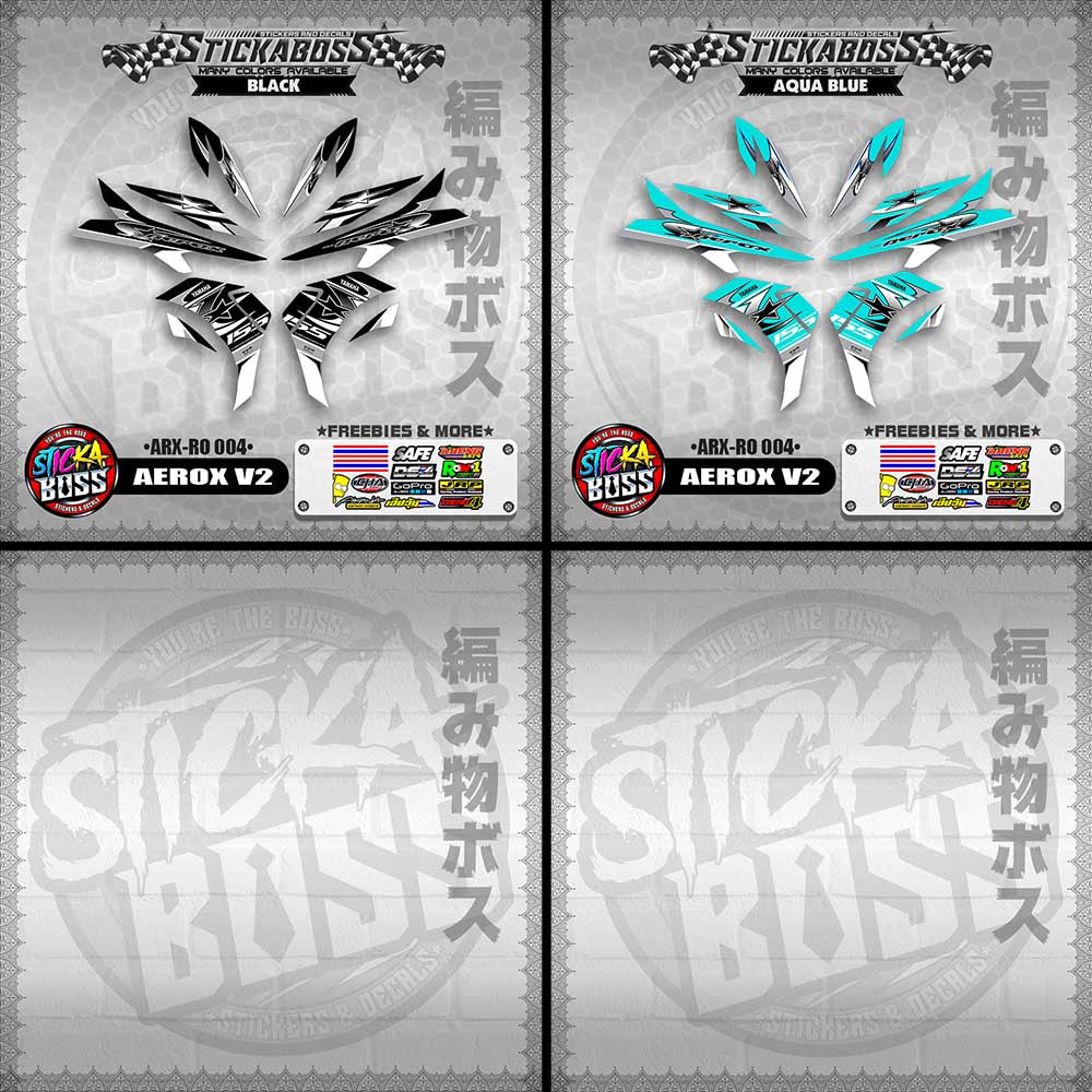 AEROX V2 INDO CONCEPT STICKER DECALS (ARX-RO 004)【WITH FREEBIES】