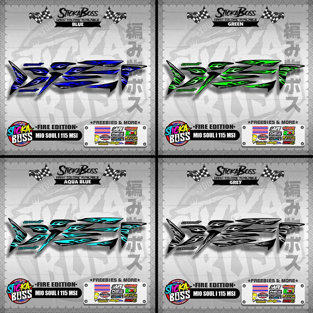 MIO SOUL I 115 MSI DECALS ( FIRE EDITION )【WITH FREEBIES】