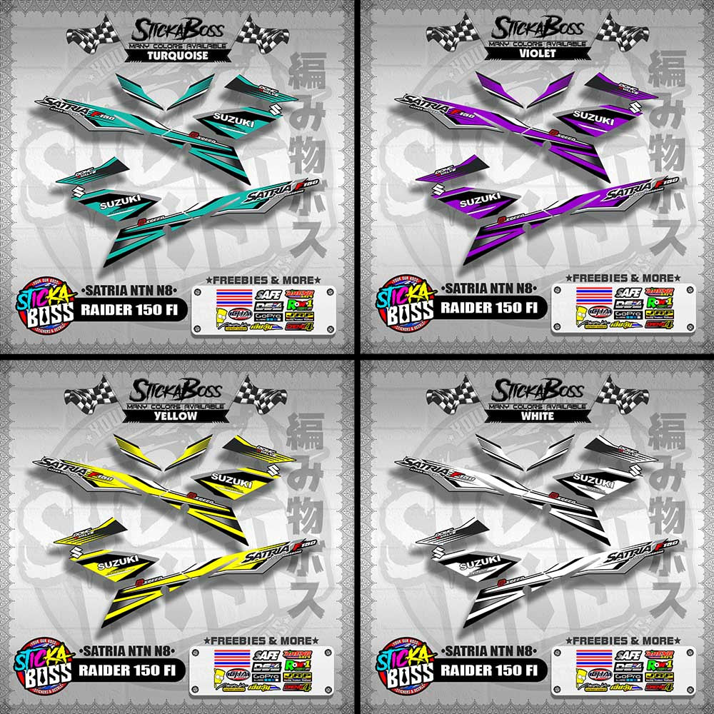 RAIDER 150 FI DECALS ( SATRIA NTN N8 )【WITH FREEBIES】