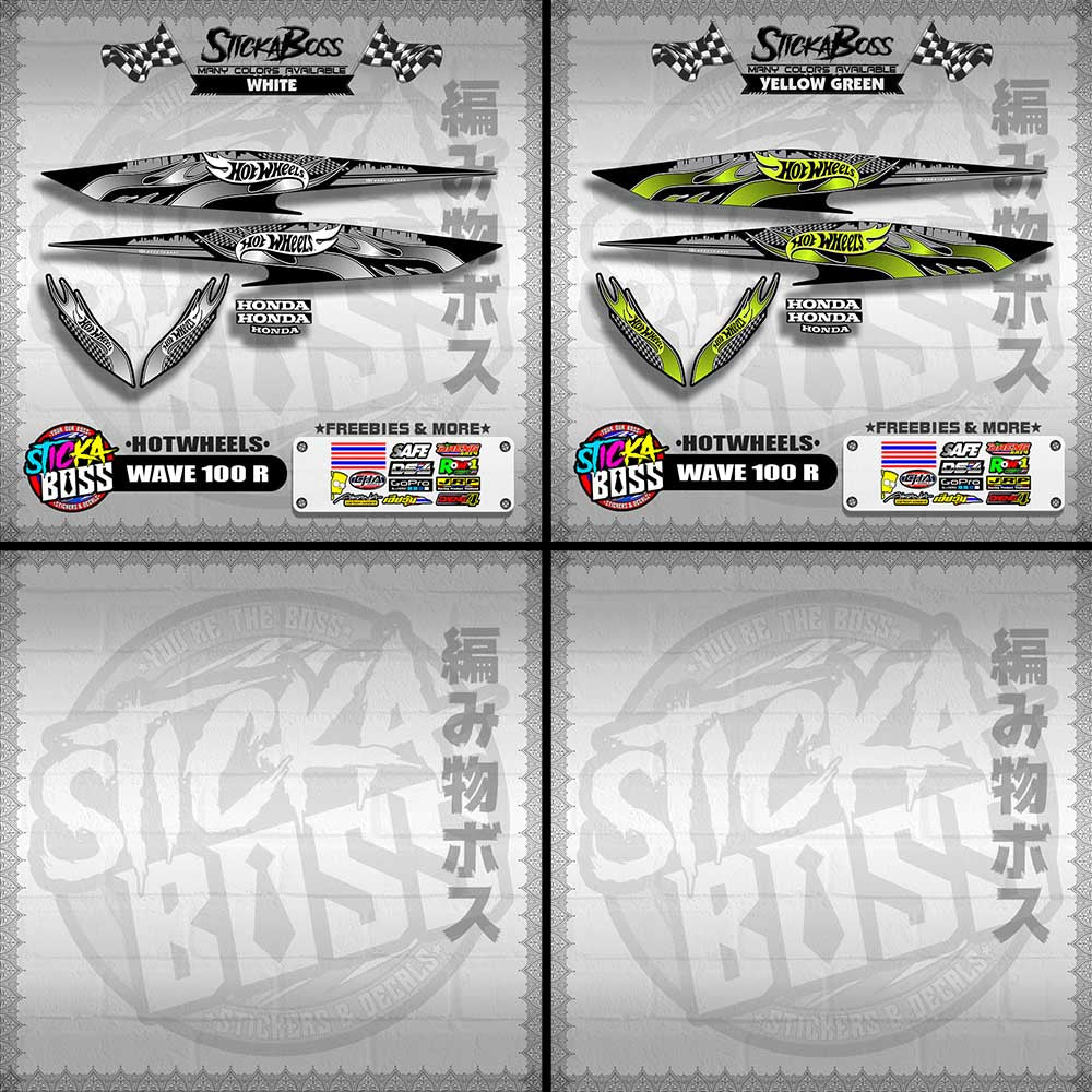 WAVE 100 R 2018 DECALS ( HOTWHEELS )【WITH FREEBIES】