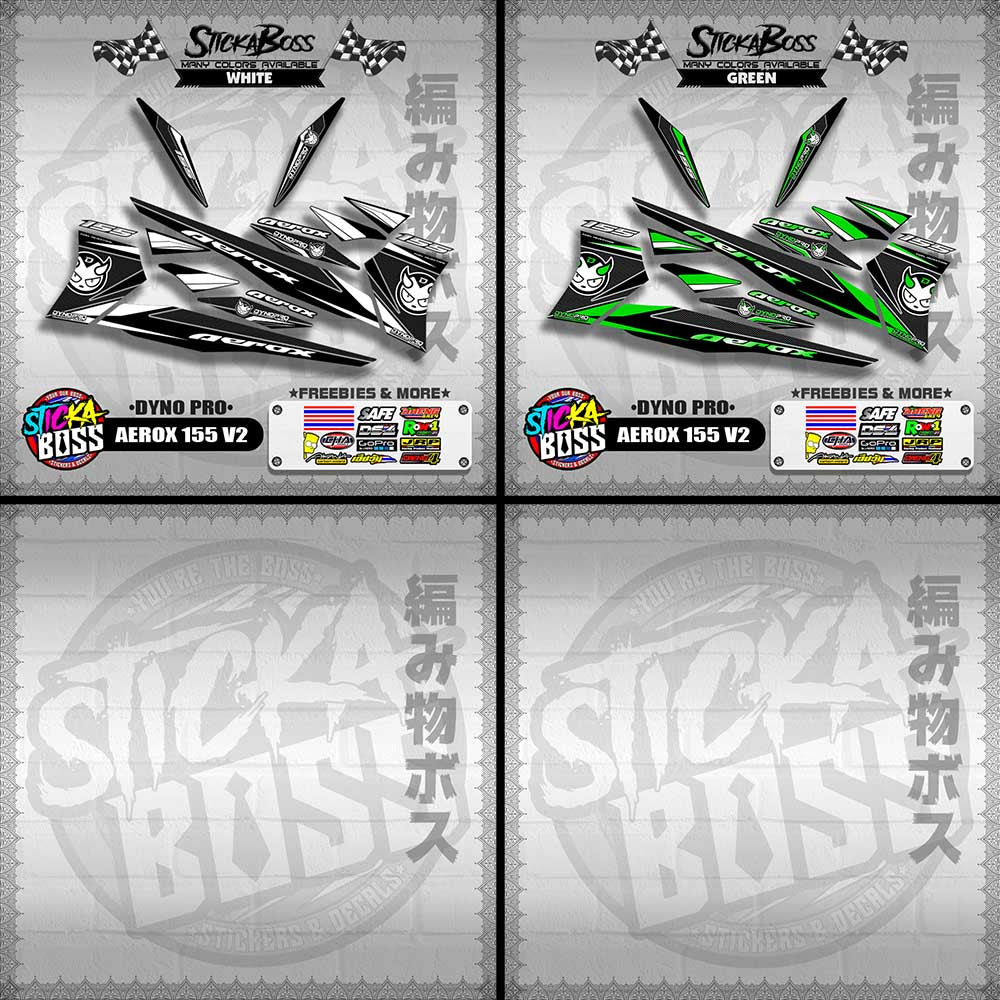 AEROX 155 V2 DECALS ( DYNO PRO )【WITH FREEBIES】