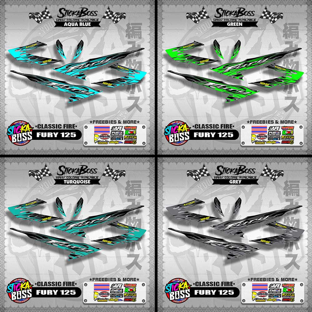 FURY 125 DECALS ( CLASSIC FIRE )【WITH FREEBIES】