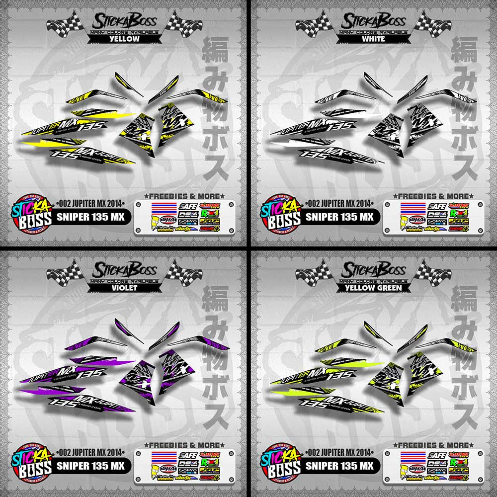 SNIPER 135 MX DECALS ( 002 JUPITER MX 2014 )【WITH FREEBIES】