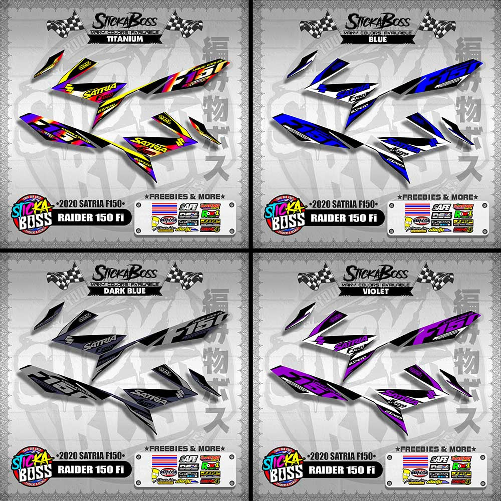 RAIDER 150 Fi DECALS ( 2020 SATRIA F150 )【WITH FREEBIES】