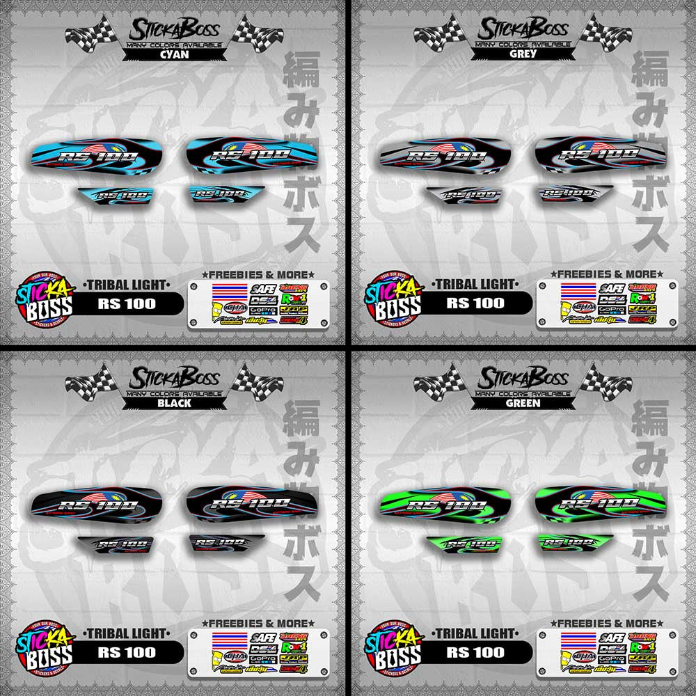 RS 100 DECALS ( TRIBAL LIGHT )【WITH FREEBIES】
