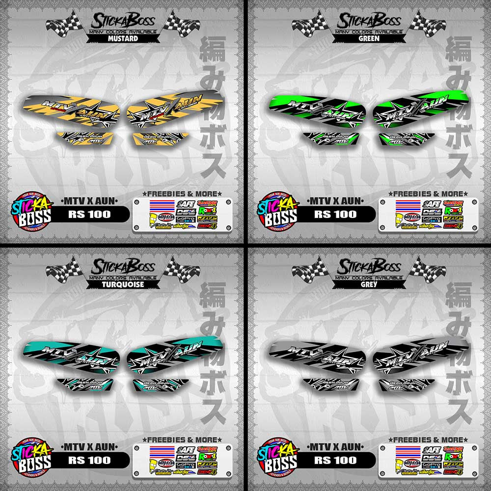 RS 100 DECALS ( MTV X AUN )【WITH FREEBIES】