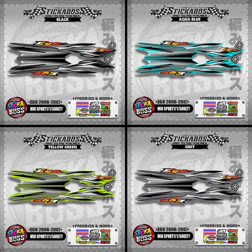 MIO SPORTY / MIO 1 / SOULTY DECALS ( EGO 2006 - 2007 )【WITH FREEBIES】
