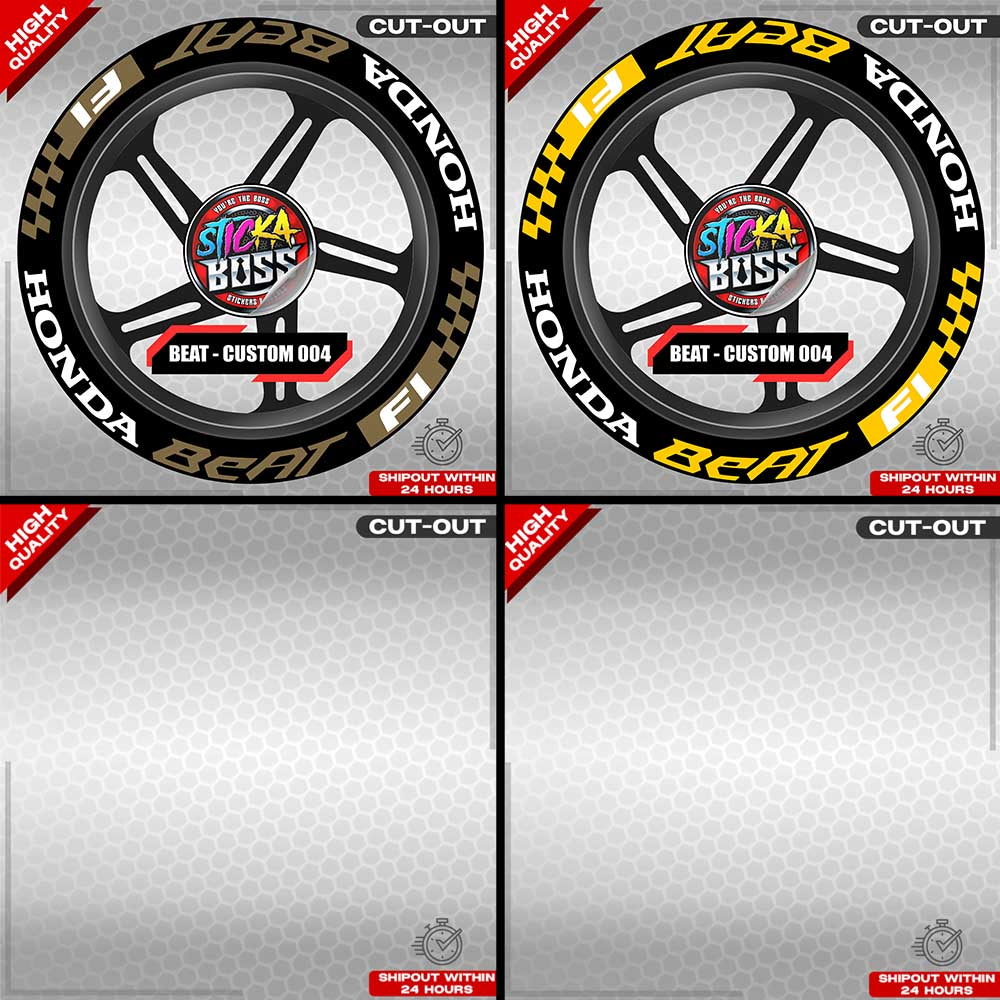 BEAT MAG STICKER SET ( 2 MAGS ) - CUSTOM 005 | VINYL WATERPROOF CUT-OUT DECALS