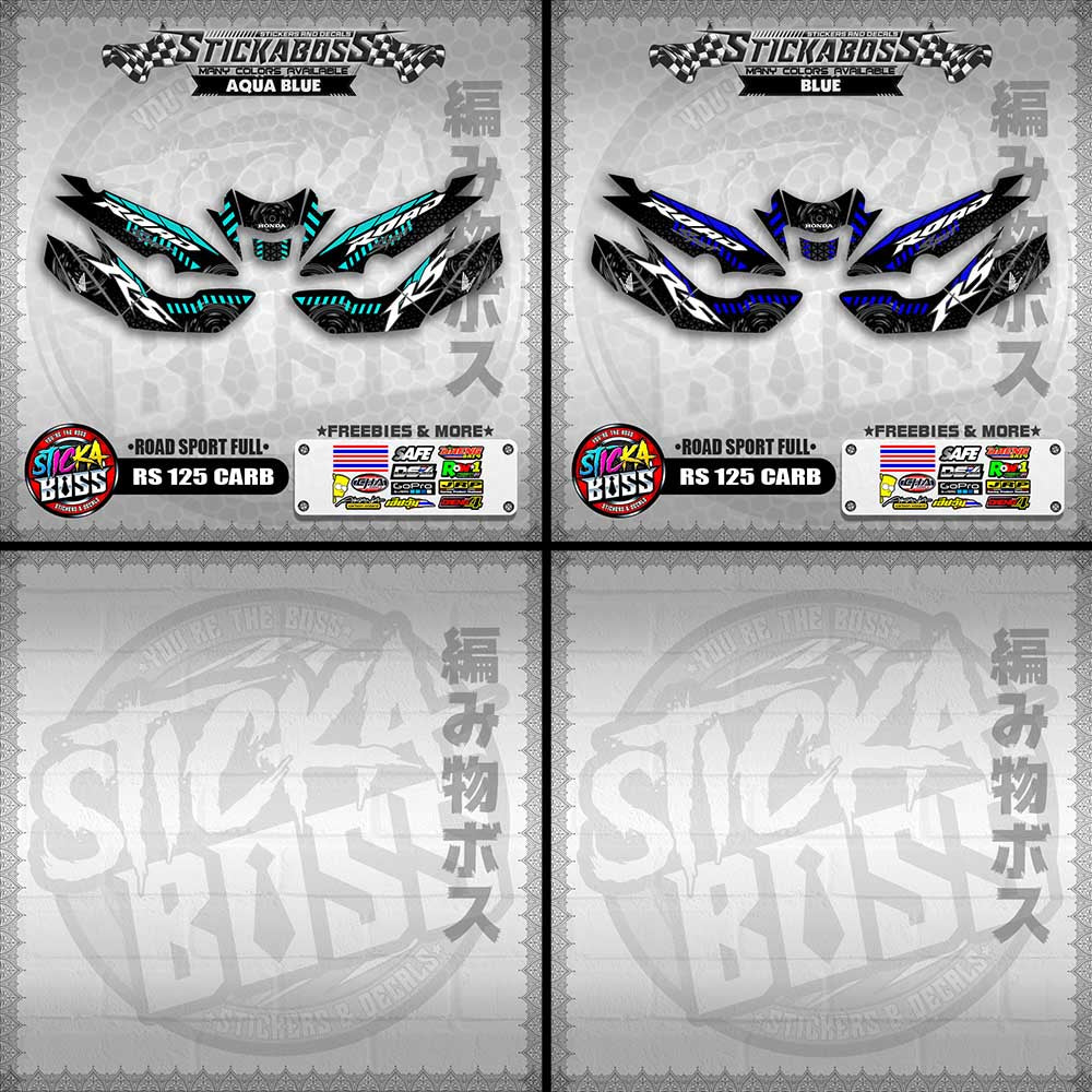 RS 125 CARB STICKER FULL DECALS ( ROAD SPORT FULL )【WITH FREEBIES】