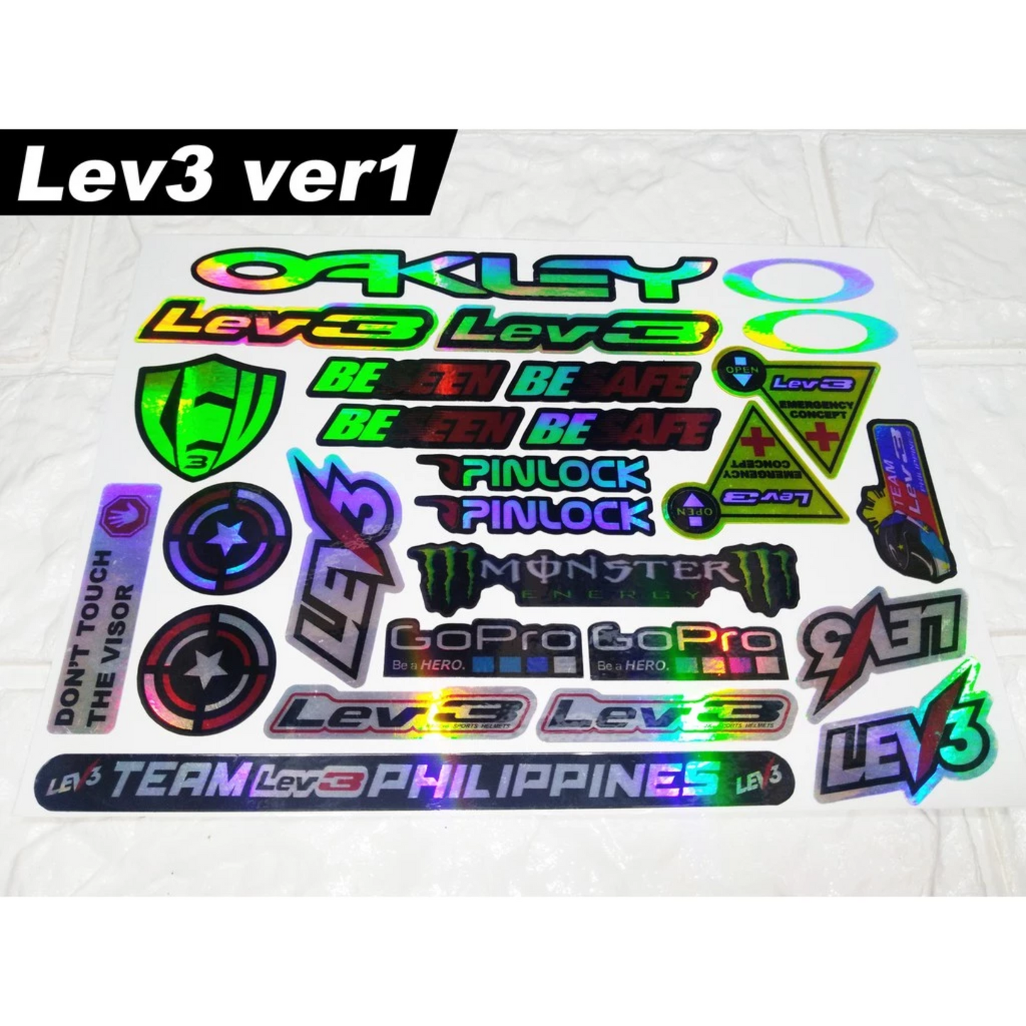 【HOLOGRAM】HELMET VISOR STICKERS【HOLOGRAPHIC】