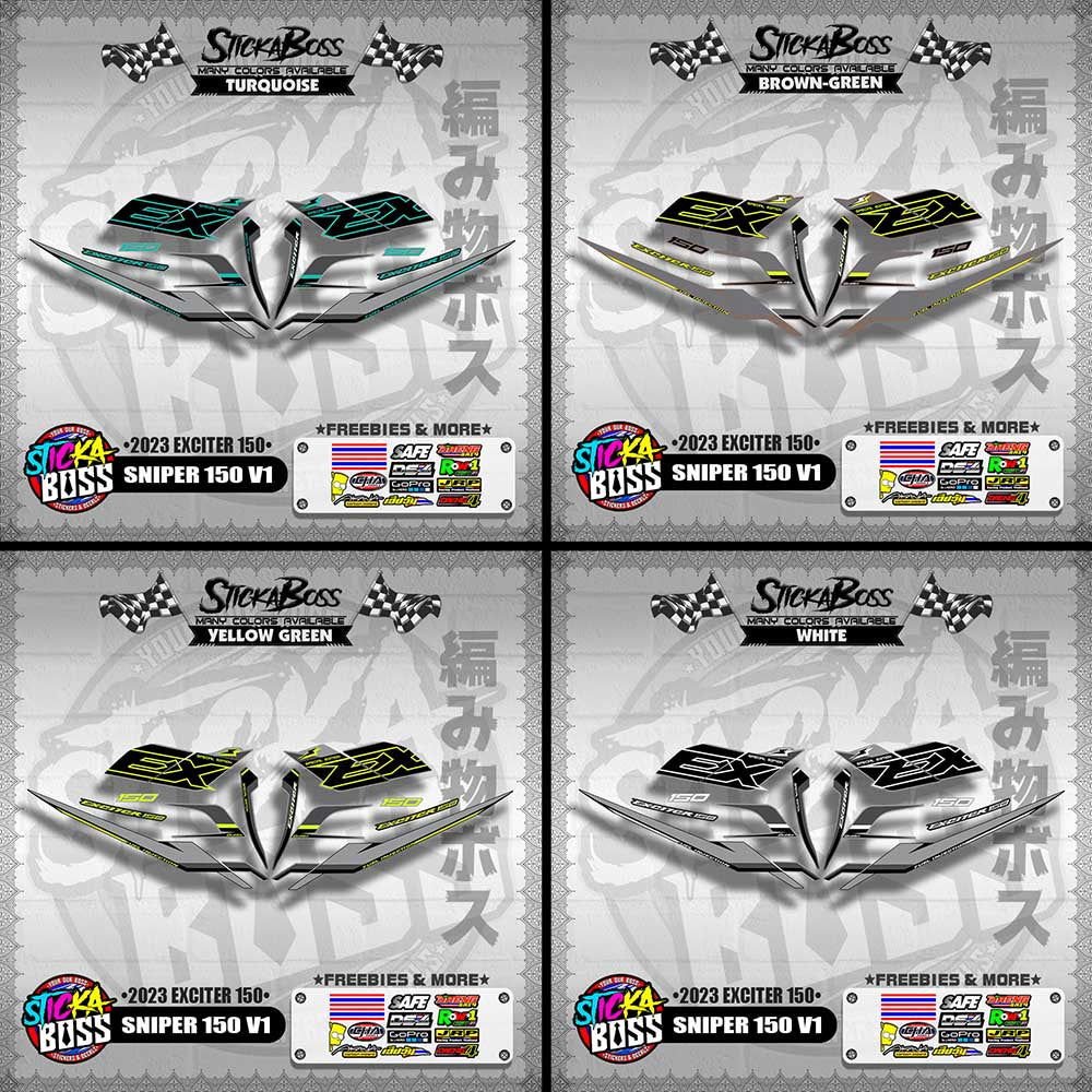 SNIPER 150 V1 VIETNAM DECALS ( 2023 EXCITER 150 )【WITH FREEBIES】