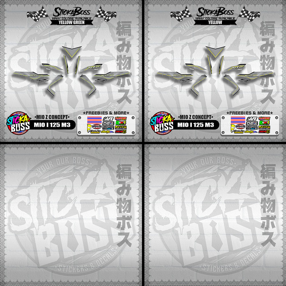 MIO I 125 M3 DECALS ( MIO Z CONCEPT )【WITH FREEBIES】